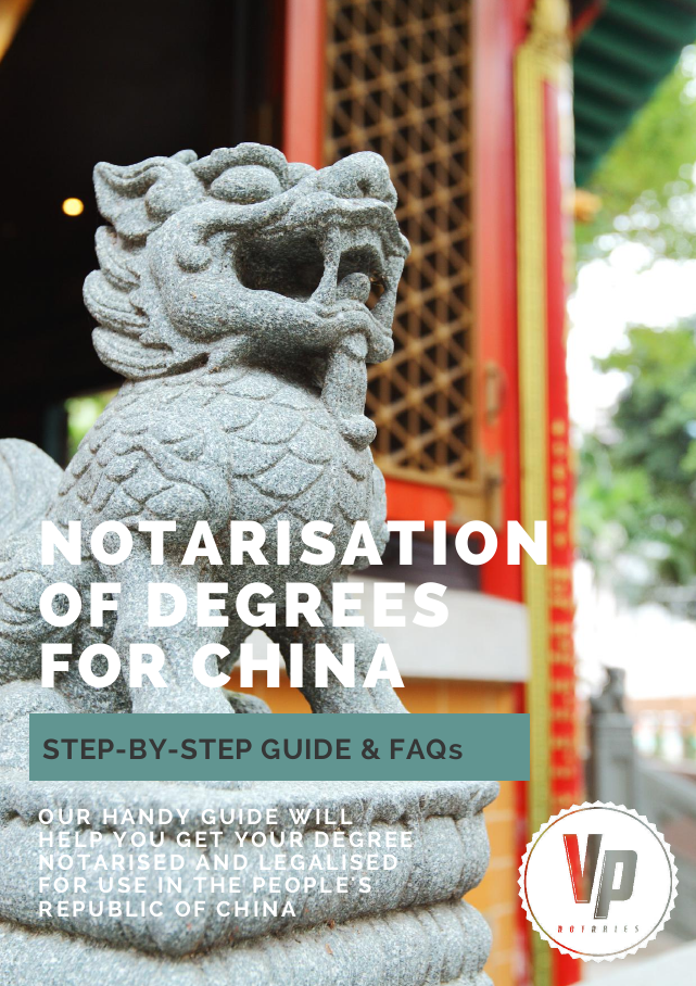Degree Guide Notarisation for China