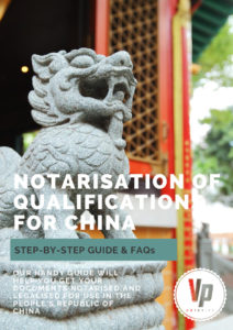 thumbnail of Guide to Notarisation of Qualifications for China